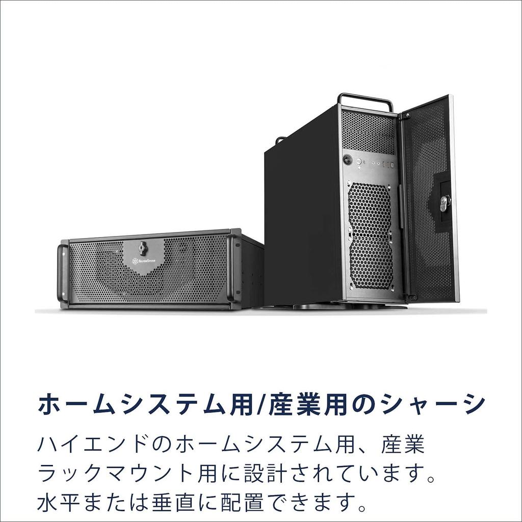 Silver Stone SilverStone Rackmount Series Case Workstation Case 4U Rack Mount Server Chassis Japanese Distributor 2-way SST-RM42-502 [Authorized