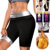 Women Sauna Sweat Shorts Fitness Capris Pants Exercise Leggings High Waist Thermo Compression Workout Shorts Slimming Body Shaper Thigh Slimmer