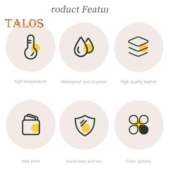 Обеденный стол Подставка для столовых приборов Яркий цвет Износостойкий нескользящий дизайн Круглый квадратный коврик для чашки Коврик для кружки