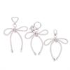 Luxury Sweet Shiny  Bow Keychain  Bowknot Keyring Bag Pendant Bags Key Hanging Decoration For Girls Gift