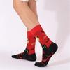 Adult Halloween Ethnic Style Warm, Sweat-Absorbing, Odor-Resistant Mid-Calf Socks