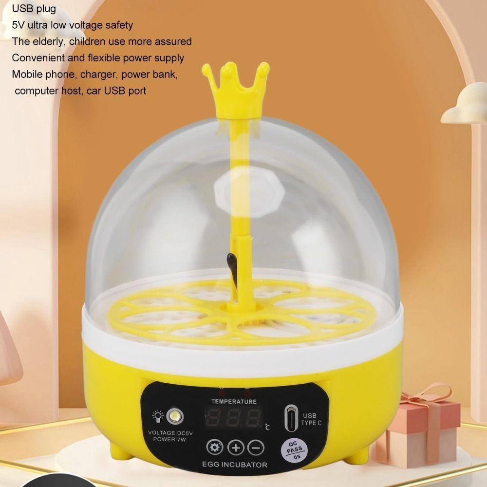 Temperature Humidity Control Mini Egg Incubator Chicken Duck Pigeon Quail Bird