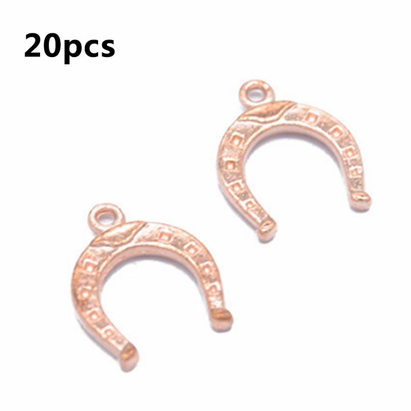 Мода 20 шт./лот ожерелье браслет новый DIY ретро ювелирные изделия аксессуары кулон сплав подкова для ювелирных изделий маркировка