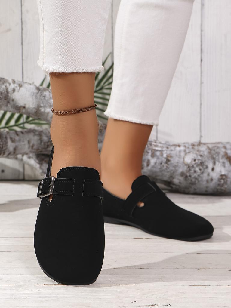 Мода весна/осень женские туфли на плоской подошве с круглым носком плоские туфли для женщин на открытом воздухе модные лоферы с пряжкой на ремне нескользящие женские туфли