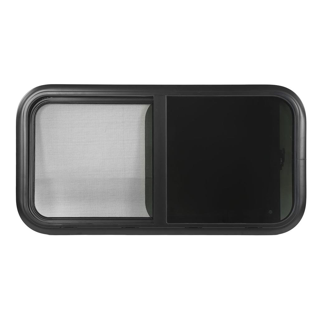 RV Window UV Protection Insect Screen Black Perfect Seal RV Sliding Window Universal for Caravan Camper Trailers