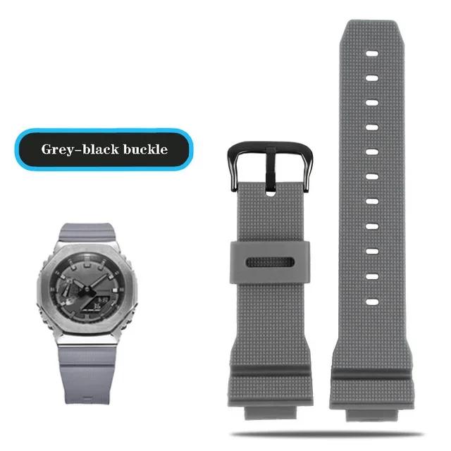 Ремешки для часов Casio G-Shock GM-2100 GM-S2100 GA-2100 GM-5600/GA5600 силиконовые мужские спортивные водонепроницаемые аксессуары для часов ремешок
