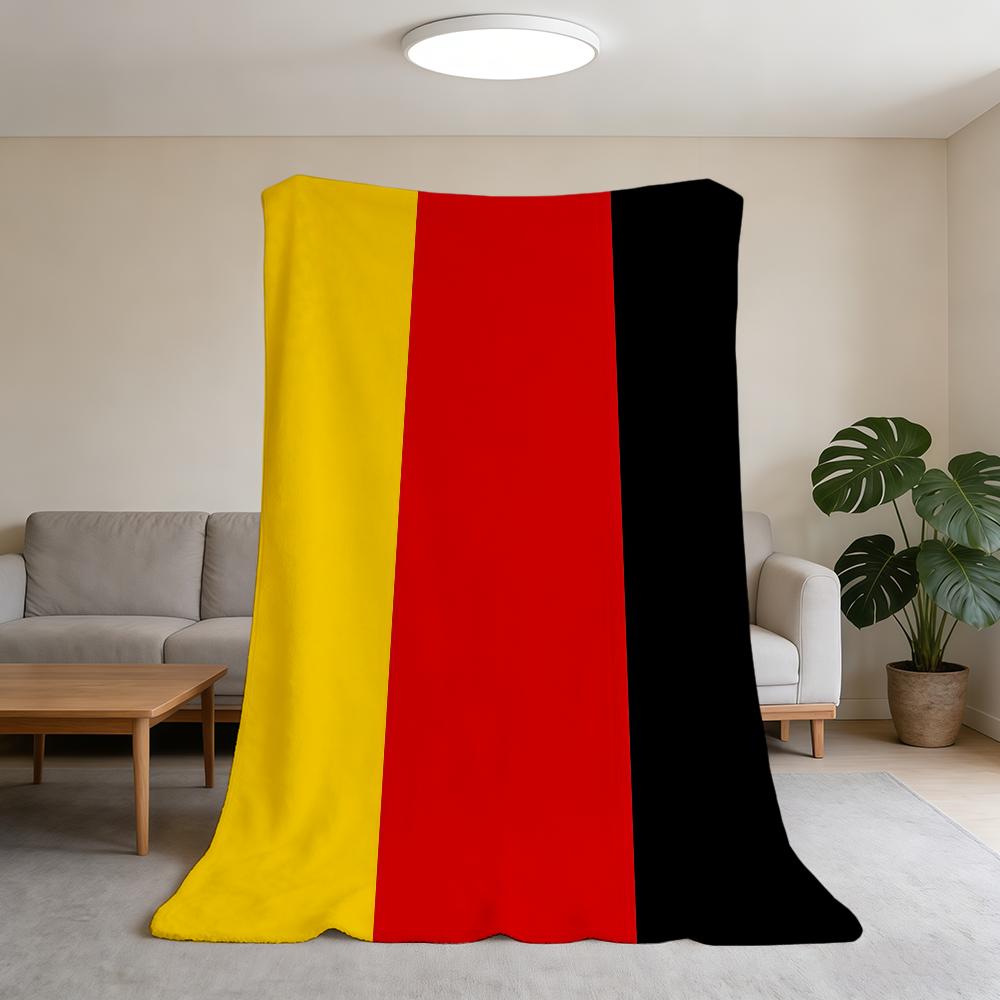 Blanket Super Warm G-Germany-ES Comfortable Plush Cool Throw Blanket Child Home Flag Sofa Bedroom Gift