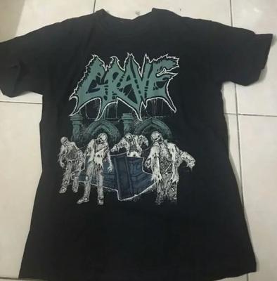 Винтажная футболка группы Grave Unisex Концертная от S до 5XL DO468 Унисекс Футболка