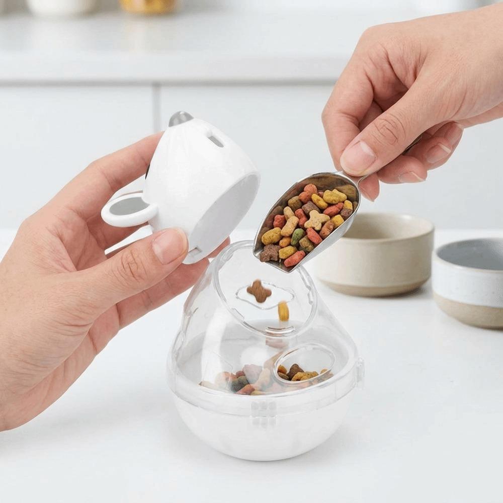 Polyester & Polymeric Material Cat Toy Mouse Head Shaped Cat Treat Dispenser Daily Entertainment