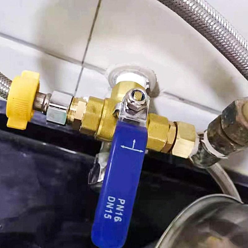 Коррозионностойкие трехходовые шаровые краны из латуни с рычажными ручками, усиленные 3-ходовые шаровые краны Т-образного типа для дома