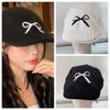 Bowknot Bow Berets Cap Y2K Women Artist Hat Vintage Newsboy Cap  Autumn