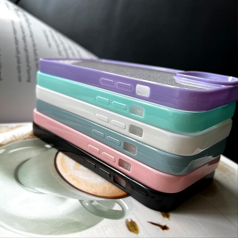 Applicable To Iphone15 Cream Glue 16Pro Acrylic DIY Thickened 14 Groove Two-in-one Drop Glue 13 Mobile Phone Case