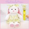 Rabbit Plush Adorable Toy With Floral Skirt For Kids Room Decor Gift And