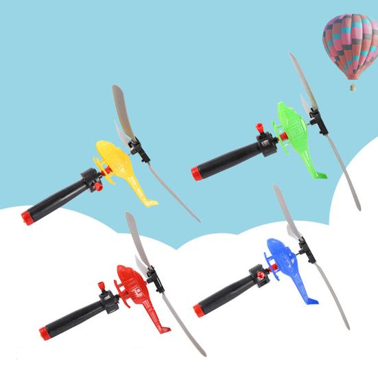 8 шт., игрушка-пусковая установка для вертолета, крытый и открытый сад, двор, лужайка, красочный мини-вертолет, самолет, летающая игрушка, подарок для малышей, мальчиков и девочек