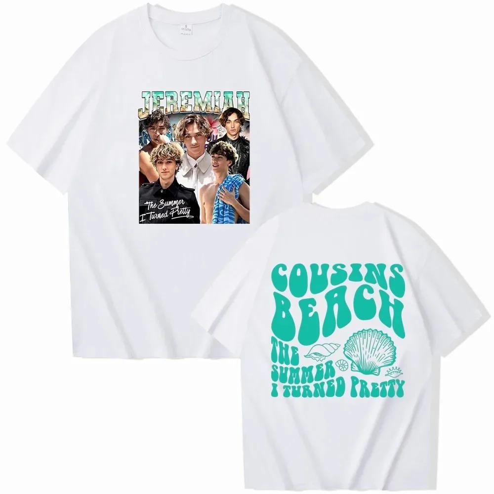 Повседневная уличная одежда Team Jeremiah Summer I Turned Pretty Cousin Beach Футболка Модный короткий рукав топ 90-х годов Винтажная женская футболка