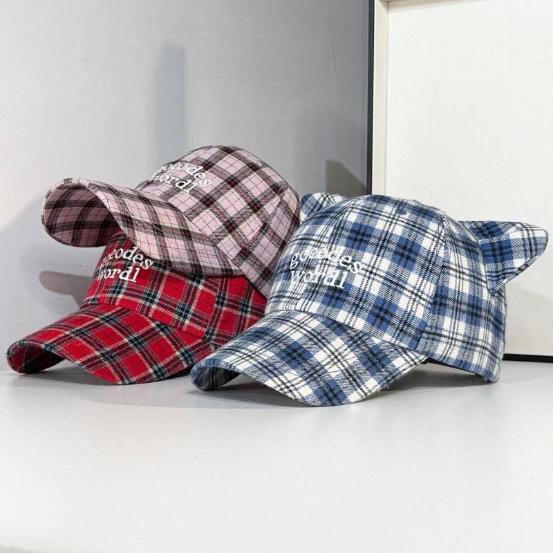 Baseball Cap Female Spring And Summer Face Small Letter Embroidery Soft Top Cap Versatile