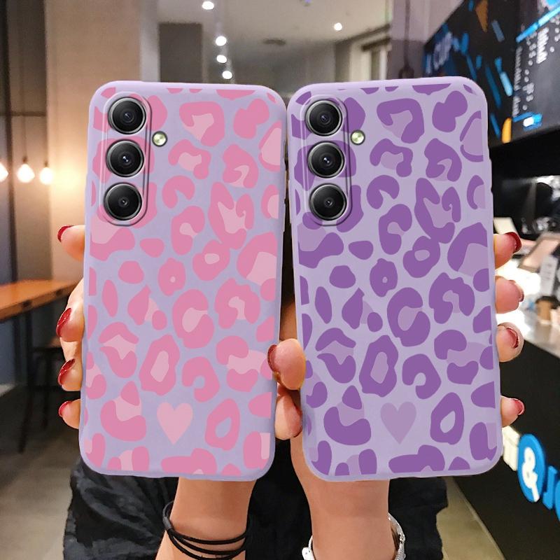 Мягкий силиконовый чехол Leopard для Xiaomi Redmi Note 13 Pro 13C 14 Samsung A35 A55 M35 S24 Huawei Honor 200 iPhone 15 защитный противоударный чехол для камеры
