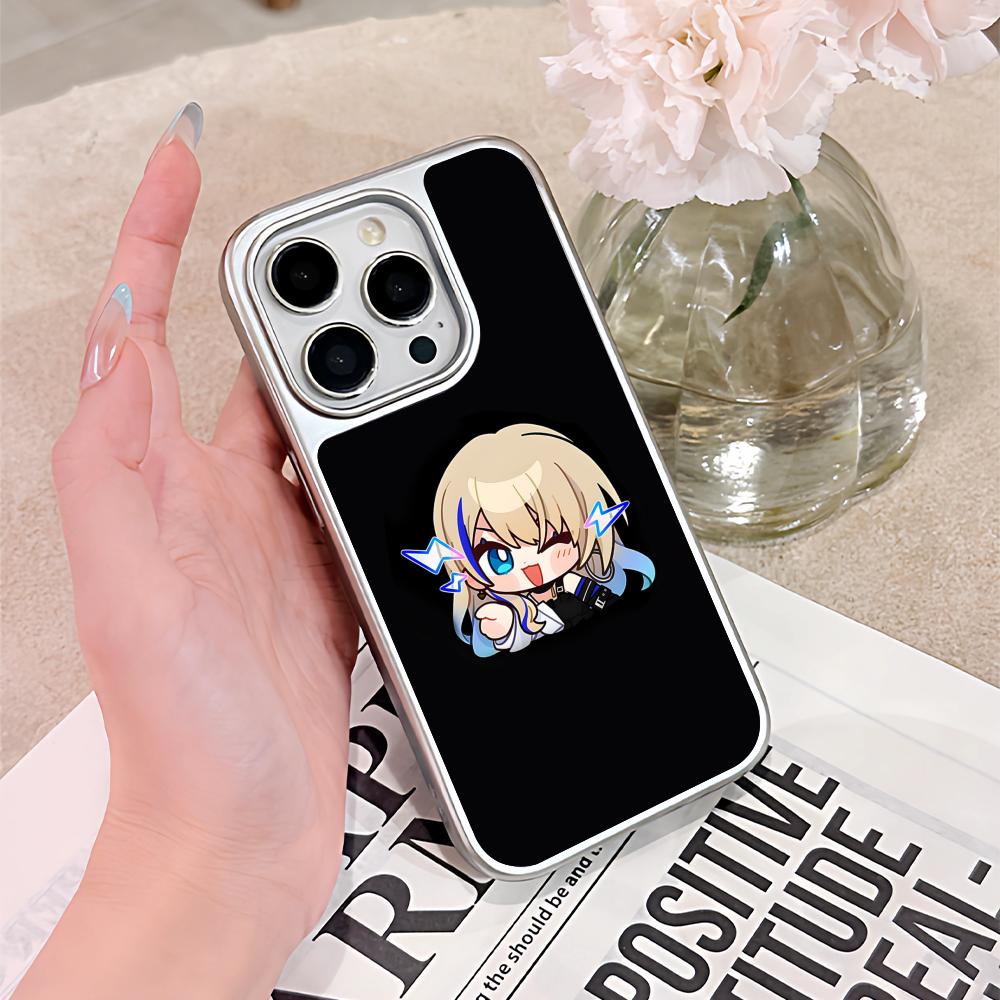 HSR Serval Серебряное покрытие Чехол для мобильного телефона для iPhone 17 16 15 14 13 12 11 Air Pro Max Plus Цветная обложка