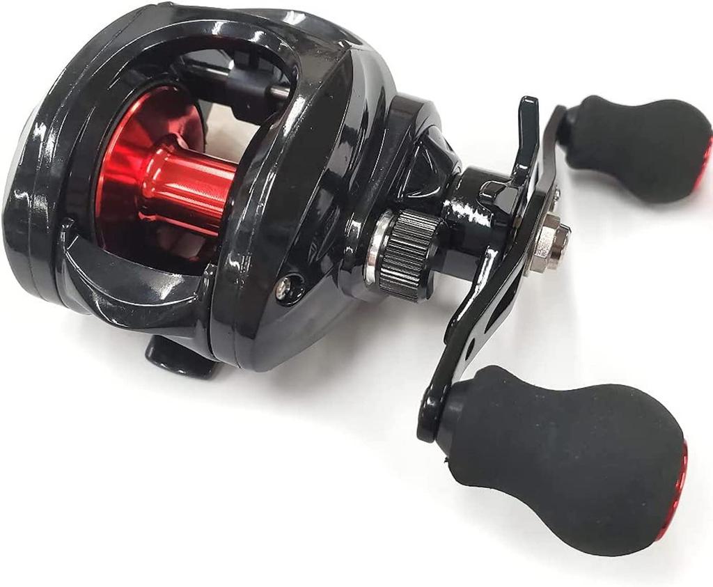 VISPREA Suitable Reel for Bait Left Right Ultra Deep Groove Maximum Drag Gear Ratio Aluminum Alloy Mountain Stream Strong Magnetic Left Right Long