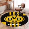 Custom Name BVB Printed Round Rug Carpet Chair Rug Area Rug Entryway Doormats,for Office Chair Living Room Bedroom Kitchen Room.