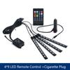 6 in 1 RGB LED Atmosphere Car Interior Ambient Light Kit Fiber Optic Strips Light By App Control DIY Music 6M Fiber Optic Band