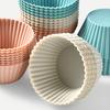 12/24 шт./компл., силиконовая чашка для кексов, круглая антипригарная форма для еды, без BPA, можно мыть в посудомоечной машине, форма для выпечки кексов, кухонные принадлежности