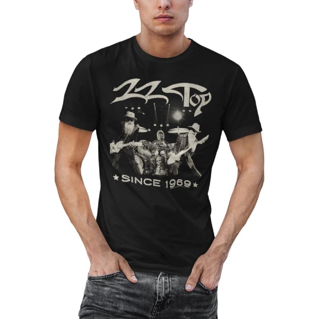 Американская классика ZZ Top С 1969 года Черная футболка для взрослых