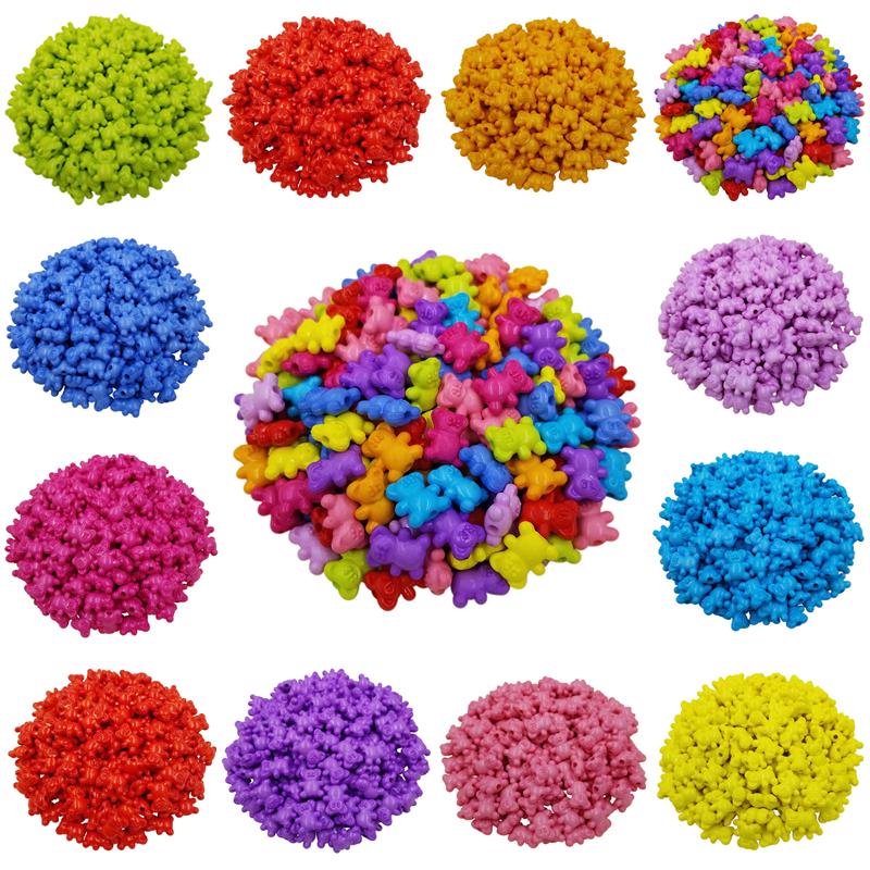 Свободные разделители, милые бусины в виде медведя, DIY ювелирные аксессуары, детское ожерелье, браслет, изготовление подарка