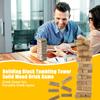 54Pcs/Set Tumbling Tower Block Drinking Game Wooden Multiplayer Adults Interactive Building Brick Stacking Drink Game Night Party Essentials