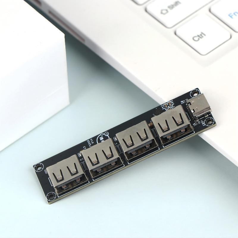 USB 2.0 хаб CH334, 4 порта, USB-расширитель, MTT, Multi Transaction Translator, USB-разветвитель, модуль для DIY-электроники