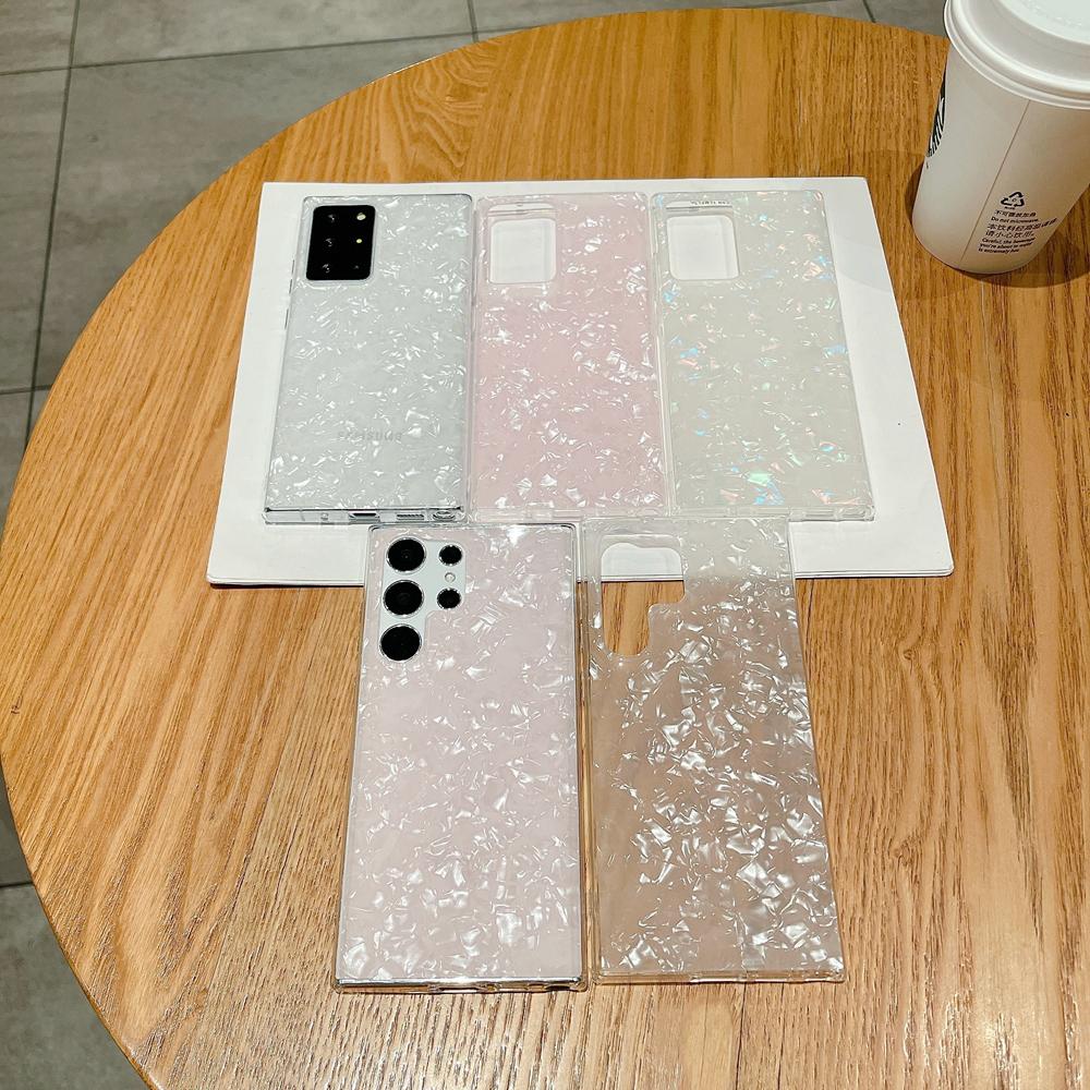 KEYSION Чехол с рисунком ракушки для Samsung S22 Ultra 5G S21 FE S20+ Plus, женский противоударный чехол для телефона Galaxy Note 10 Plus