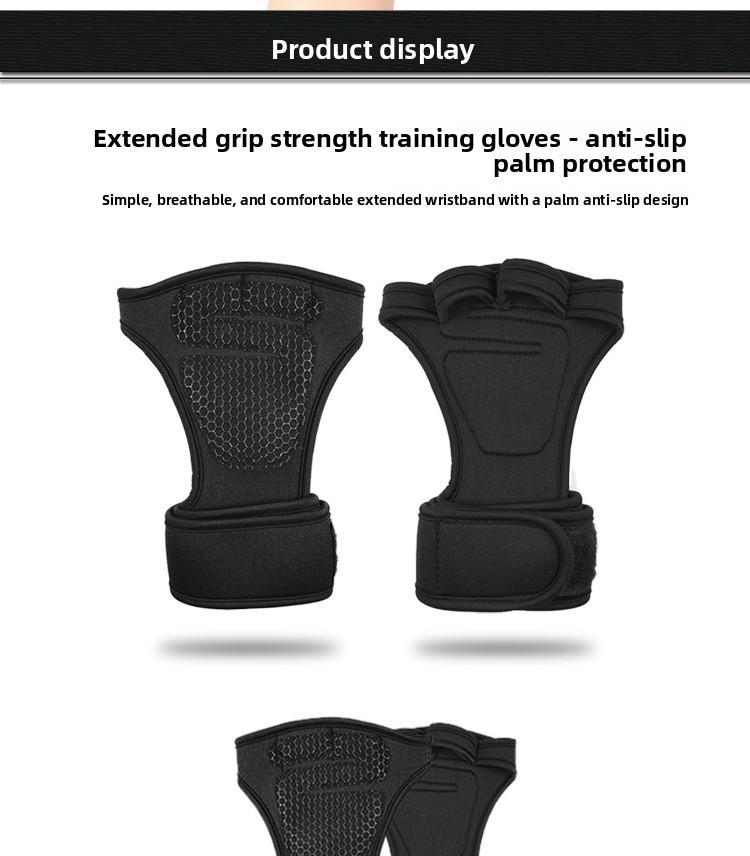 Sports Cycling Unisex Workout Gloves Silicone Pull-Up Hand Protection for Fitness Gym
