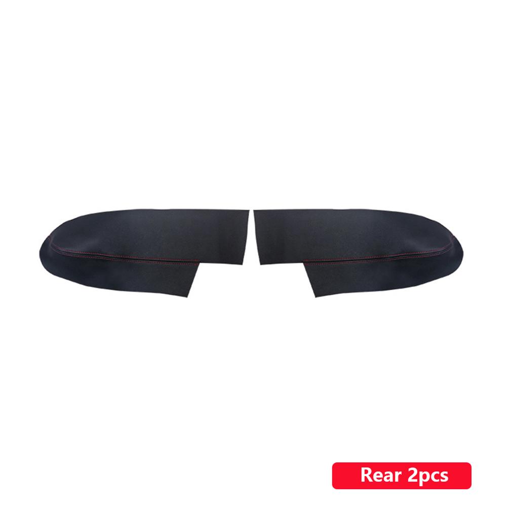 Черный кожаный чехол на подлокотник передней двери для Honda CRV 2007 2008 2009 2010 2011, подлокотник двери автомобиля, панель кожного покрова, отделка