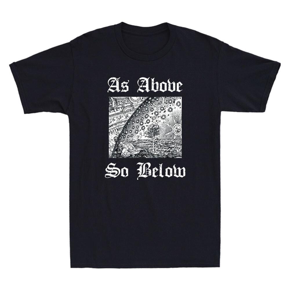 As Above So Below Alchemys Occult Cool Design Vintage Unisex's Short Sleeve T-Shirt