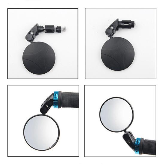 1 Pair Bicycle Rearview Mirrors Convex Lens Adjustable Wider View Cycling Rear View Mirrors Bike Supplies