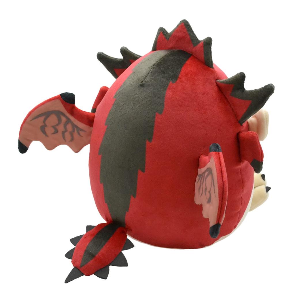 Capcom Monster Hunter Fluffy Plush H200 x W190 x Made of Polyester Toy, Rathalos, Approx. D220mm,