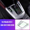 For Mazda CX-3 CX3 2017 2018 Chrome Accessories Car Gear Shift Panel Frame Trim Cover Interior Decoration Car