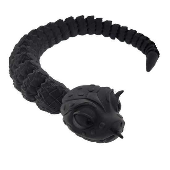 Игрушка змея, напечатанная на 3D-принтере, шарнирное украшение в виде змеи, гибкая игрушка-змея, украшение в виде животного для снятия стресса, подарок для взрослых