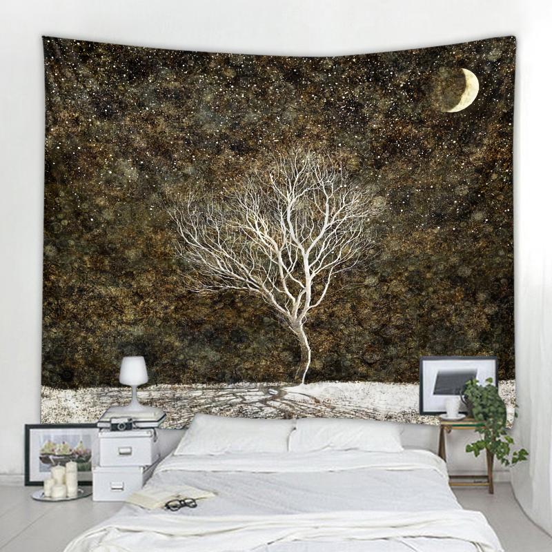 Богемный стиль Спальня Гостиная Фэнтезийный пейзаж Фон Украшение стены Гобелен Навесная стена