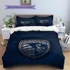 Sporting Kansas City Pattern Bedding,Quilt Set Quilt Cover Pillowcase Home Birthday Gift(1 * duvet cover + 2 * pillowcase, without core)
