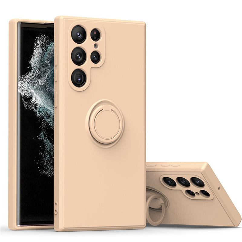 With Ring Holder Phone Case for Samsung Galaxy S24 Ultra S23 S22 S21 Plus A13 A52 A53 A54 TPU Soft Back Cover