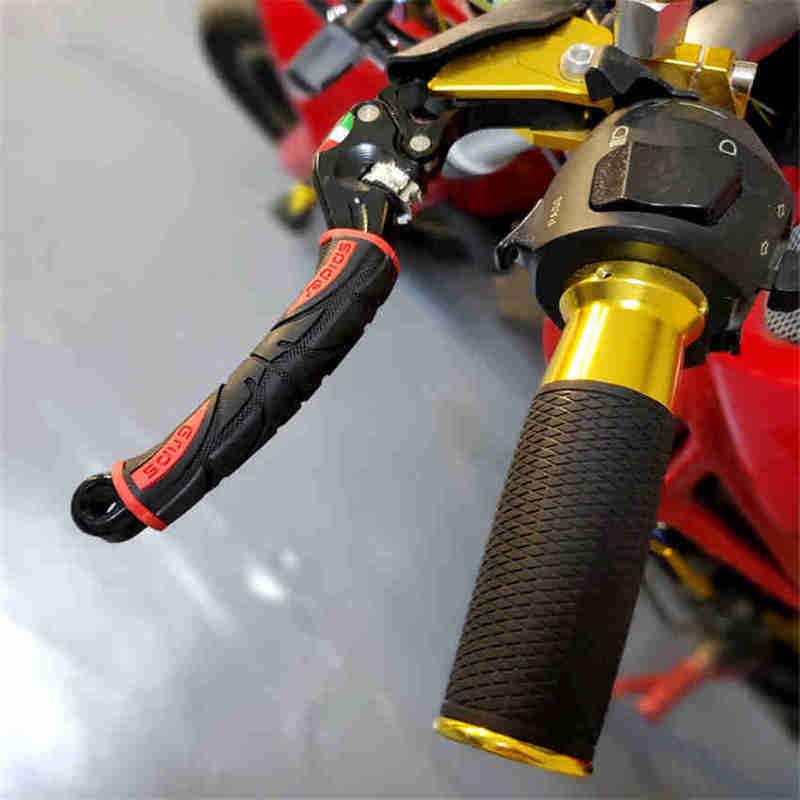 2 шт., резиновая мягкая ручка для мотоцикла, чехол на руль мотоцикла, велосипеда, противоскользящие ручки тормозного рычага, защитная крышка на руль
