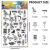 PVC Plastic Clear Stamps for DIY Scrapbooking Photo Album Decorative Cards Making Mixed Shapes 160x110mm