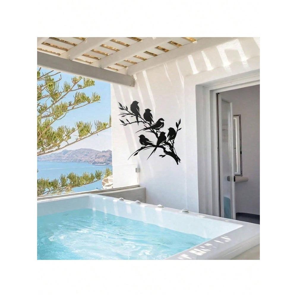 Металлическая Силуэт Птицы Настенное Искусство Лазерная Резка Подвесная Скульптура Современный Декор Дома Подарок