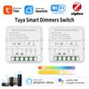 Модуль переключателя интеллектуальных диммеров Tuya ZigBee WiFi поддерживает 2-стороннее управление светодиодными лампами, регулируемый переключатель, работает с Alexa Google Home