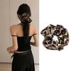 Leopard Print Hair Rope Hair Bun Scrunchies Elastic Hair Rope Hair Scrunchy Vintage HairBands Female Accessories