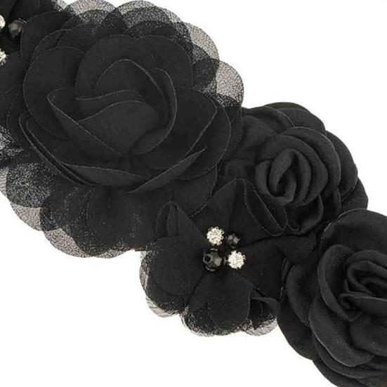 Свадебный пояс Привлекательный Износостойкая ткань Роза Свадебный пояс для женского платья