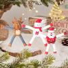 Подвесное украшение на елку Телескопический лось Снеговик Дед Мороз Рождественские украшения 2025 Настольное украшение Рождественский домашний декор