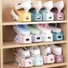 Double-layer Adjustable Shoe Organizer Wardrobe Space Saving Shoes Storasge Rack Shoebox Shoes Support Slot Shoe Bracket Rack