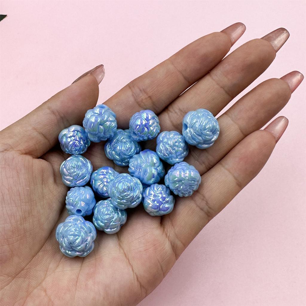 15 шт. 15 мм модные акриловые цветы свободные бусины «сделай сам» для ожерелья, браслетов, изготовления ювелирных изделий